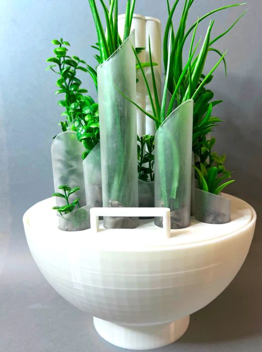 'Wastology' is a dual-purpose composting and plant-growing device designed for indoor spaces.