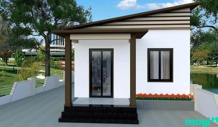 Mẫu thiết kế nhà nhỏ đẹp 30m2 1 tầng hiện đại, tối giản
