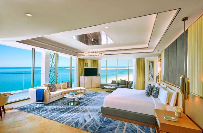 The Royal Penthouse at the Mandarin Oriental Jumeira is the pinnacle of beachfront luxury.