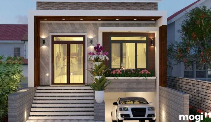 Mẫu nhà nhỏ đẹp 30m2 với tầng hầm