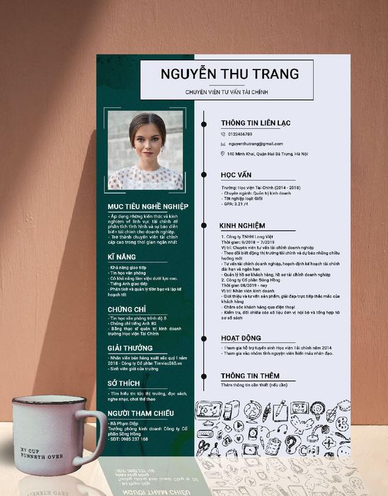 Mẫu CV dành cho Chuyên viên Tư vấn Tài chính - Nguồn: Internet
