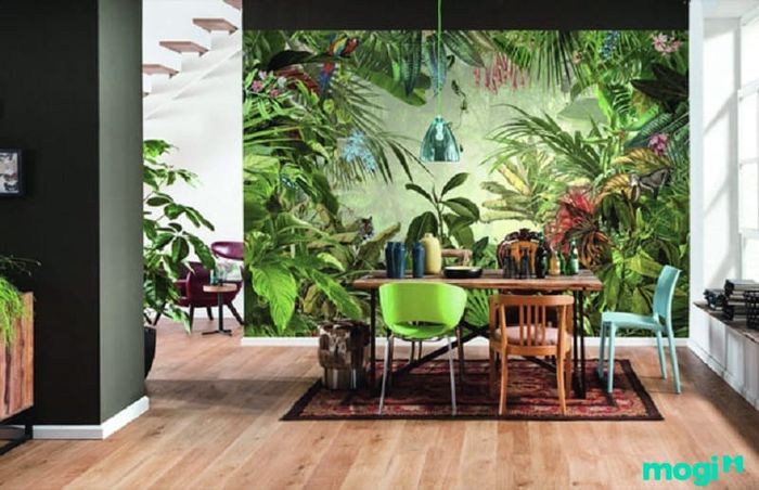 Phong cách Tropical hay còn gọi là phong cách nhiệt đới, được lấy cảm hứng từ các khu vực nhiệt đới đầy sắc màu và thiên nhiên phong phú.