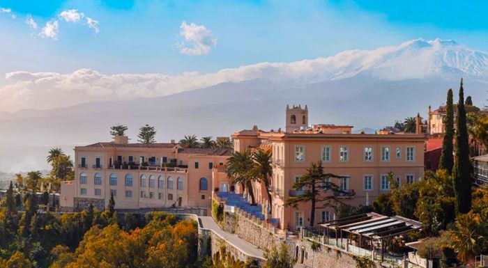 The hotel is housed in a former 14th-century monastery.