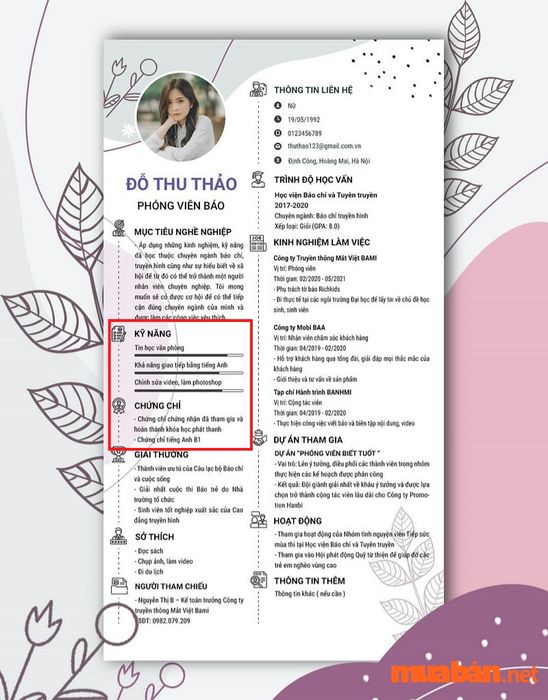 Kỹ năng trong CV