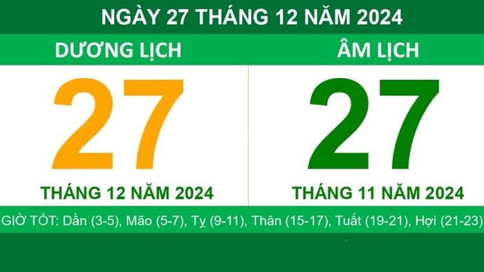 Danh sách các ngày tốt để nhập trạch tháng 12 âm lịch năm 2024 - Nguồn: Internet