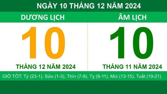 Tham khảo các ngày tốt để cúng nhập trạch tháng 12/2024 - Nguồn: Internet