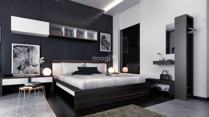 Mệnh Mộc sơn nhà màu gì? Gam màu đen cao cấp thể hiện sự sang trọng và tinh tế cho không gian sống