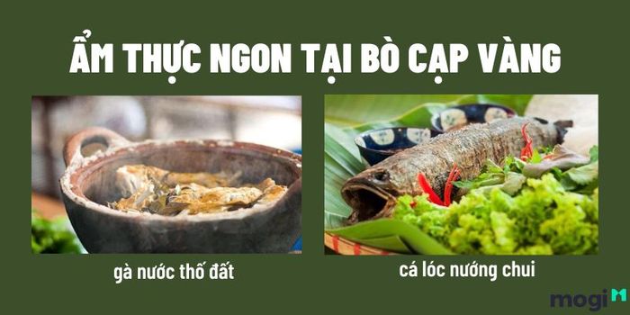 Menu tại khu du lịch Bò Cạp Vàng có những món nào?