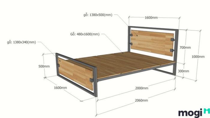 Kích thước giường đơn