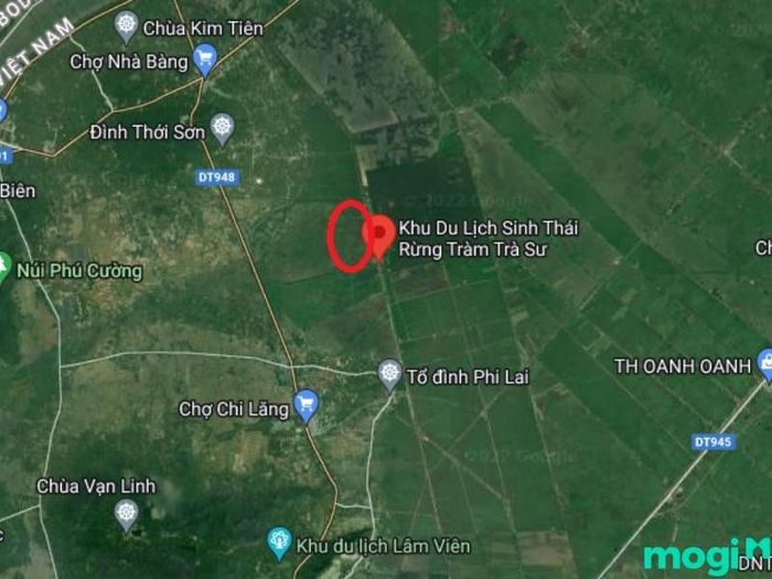 Rừng tràm Trà Sư tọa lạc tại đâu?