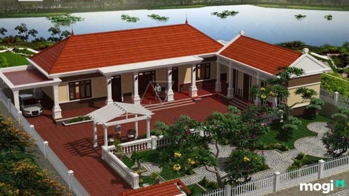 Cấu trúc nhà 5 gian 2 chái theo phong cách hiện đại