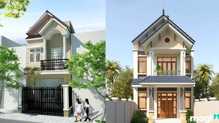 Nhà ống 2 tầng mái ngói diện tích 5x20m