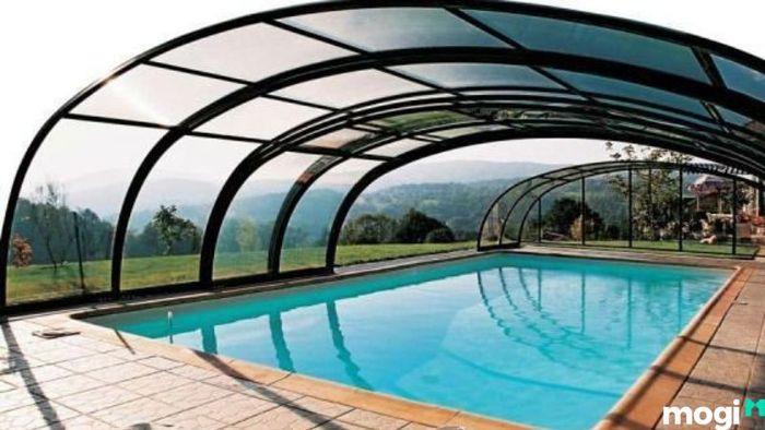 Mái vòm cho khu vực hồ bơi