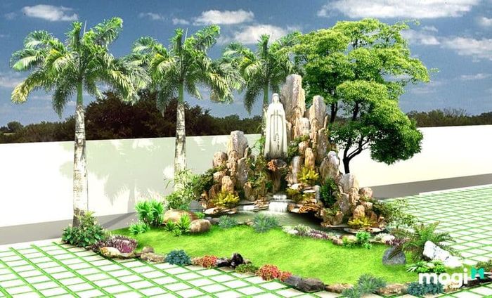 hòn non bộ đơn giản