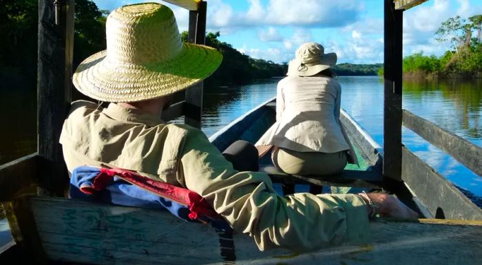 Tourists can explore the beauty of Lake Tarapoto through guided boat excursions.