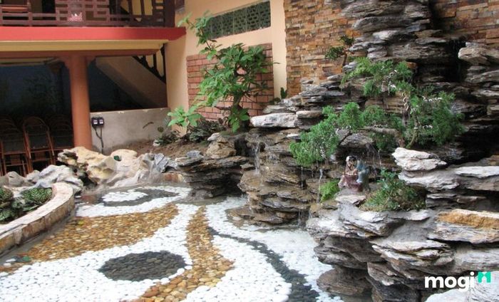 tiểu cảnh hòn non bộ đơn giản