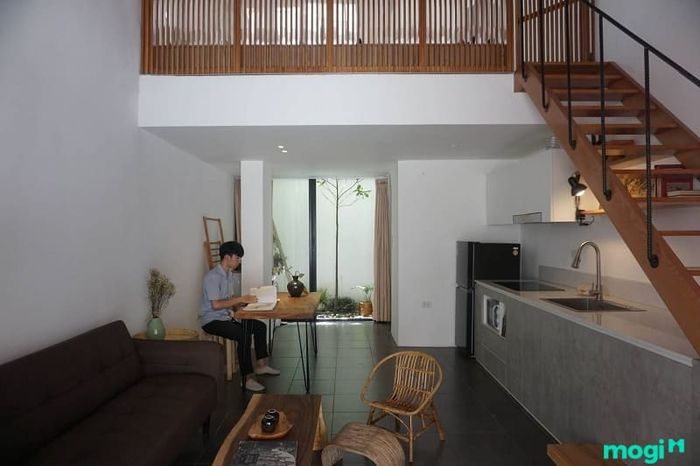 Gác lửng giúp mở rộng diện tích sử dụng cho ngôi nhà cấp 4.