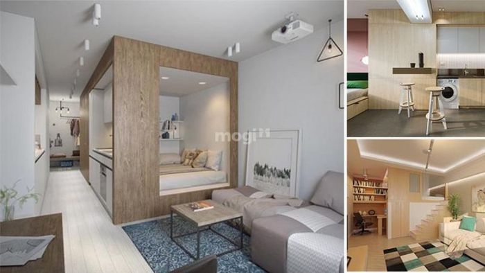 Căn hộ 30m2 được thiết kế với nội thất thông minh, tiết kiệm không gian tối ưu