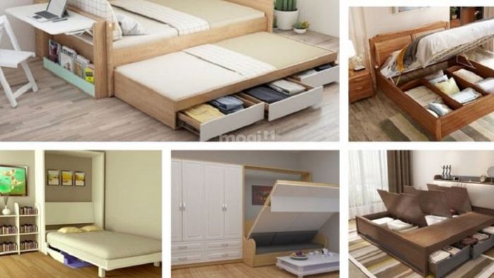 Căn hộ 30m2 sử dụng nội thất thông minh giúp tiết kiệm diện tích và tối ưu hóa không gian sống