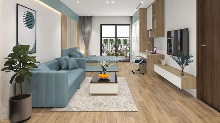 Mẫu thiết kế căn hộ 30m2 theo phong cách hiện đại, tối giản và tiện nghi