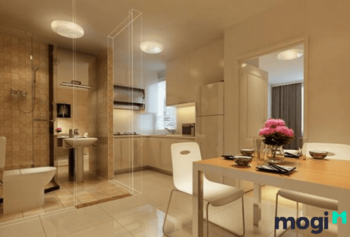 Sử dụng màn che bằng gỗ hoặc kính