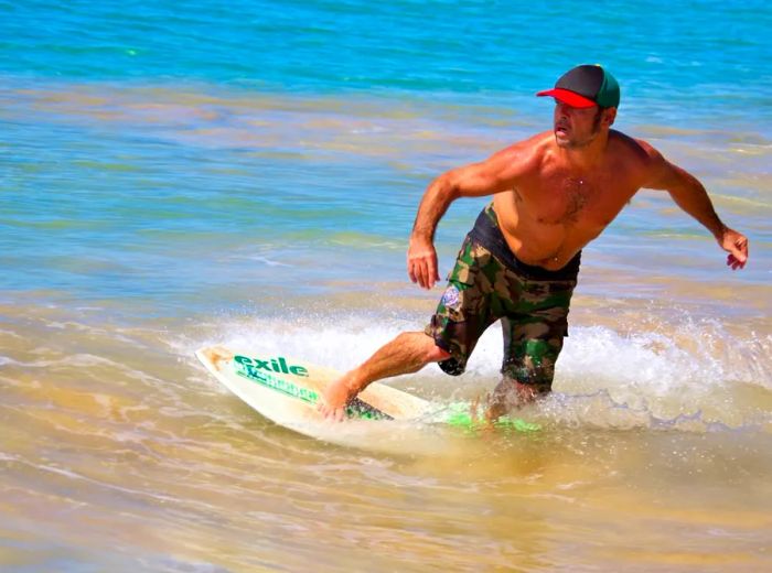 Skimboarding, which originated in Southern California, is also a popular activity to try while in Maui.