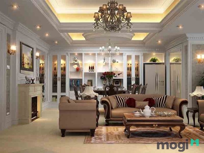 Trần thạch cao cổ điển đẹp, tinh tế cho không gian sống