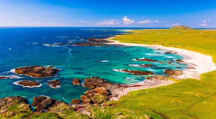 This idyllic turquoise gem lies off Scotland’s western coast, offering a true escape into nature.