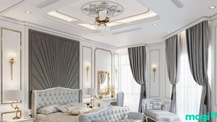 Trần thạch cao cổ điển tinh tế, đơn giản