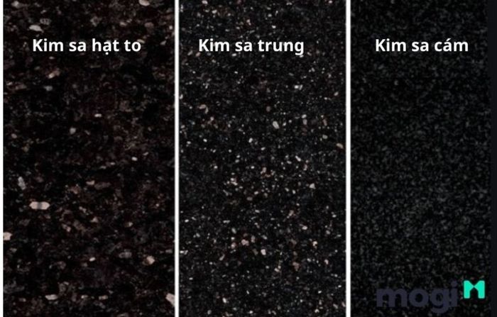 Đá kim sa đen có bao nhiêu loại?