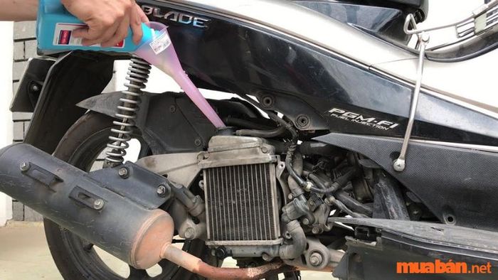 Xác định chính xác vị trí két nước của xe máy