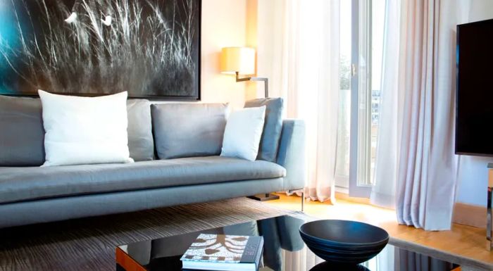 La Réserve Apartments Paris features 10 exclusive rooms located near the iconic Eiffel Tower.