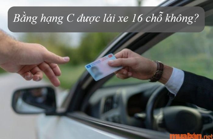 Nếu người có bằng lái hạng C lái xe 16 chỗ, mức phạt sẽ là bao nhiêu?