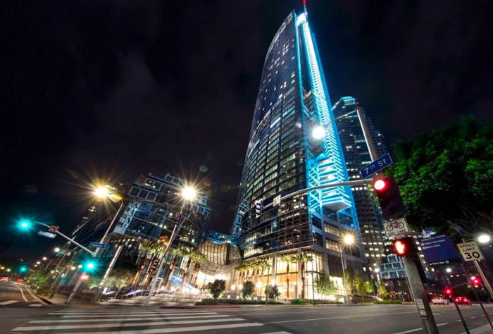 Spire 73 is located in the InterContinental Downtown Los Angeles, nestled within the gleaming new Wilshire Grand Center.