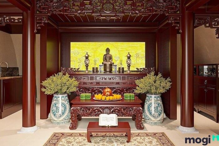 Gia chủ tuổi Tân Sửu nên đặt bàn thờ ở cung Sinh khí và Phúc đức để thu hút tài lộc và may mắn.
