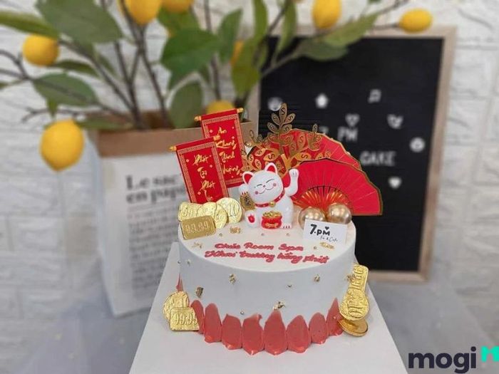 Mẫu 1: Quà Mừng Khai Trương - Bánh Kem Ý Nghĩa