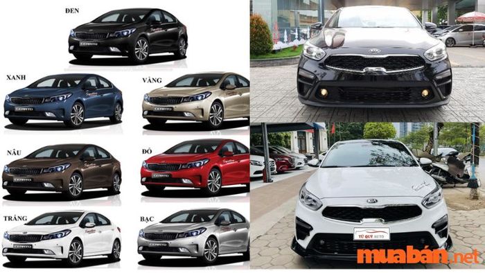 Màu sắc của các phiên bản Kia K3 vô cùng đa dạng và phong phú, phù hợp với nhiều sở thích khác nhau của khách hàng, từ những tông màu cơ bản đến những sắc thái nổi bật.