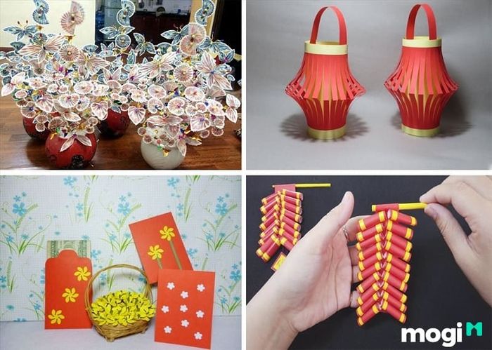 Mẫu 1: Tái chế giấy thành phụ kiện trang trí