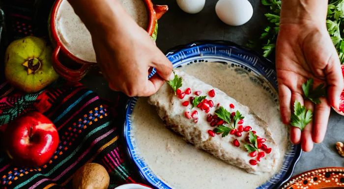 This vibrant stuffed pepper dish is closely tied to the celebrations of Mexican Independence Day.