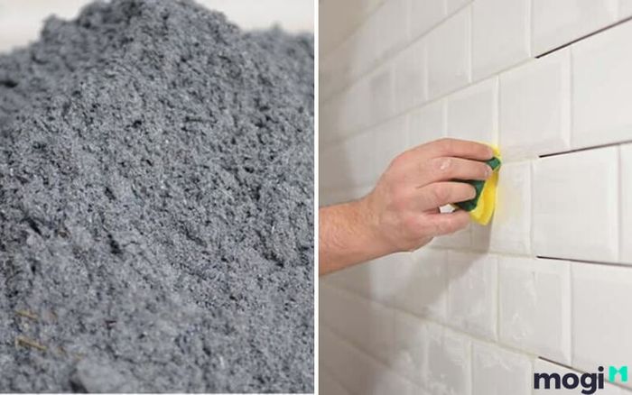 Một cách làm sạch gạch ốp tường nữa là sử dụng tro bếp để loại bỏ vết ố hiệu quả.