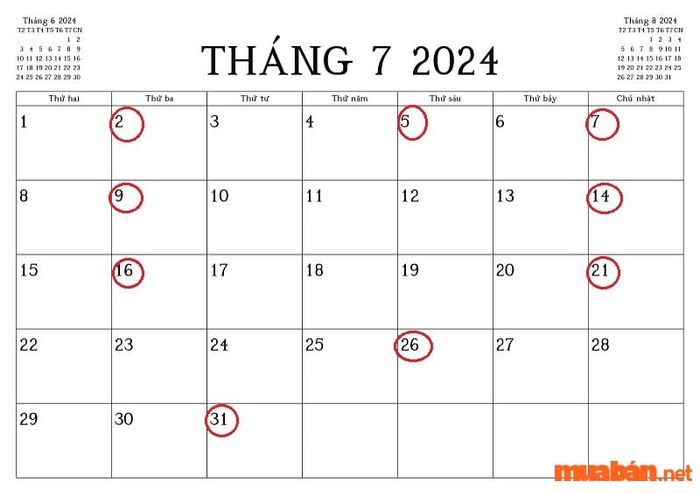 Danh sách các ngày tốt để mua xe trong tháng 7 năm 2024