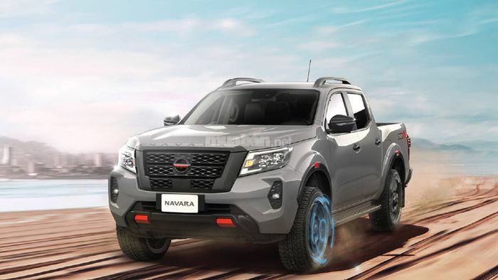 Dòng xe Nissan Navara gây ấn tượng mạnh với thiết kế độc đáo và mạnh mẽ