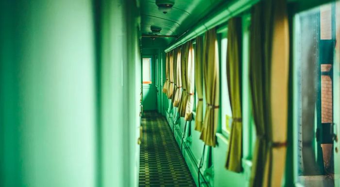 The restored train still exudes its original art-deco sophistication and opulence.