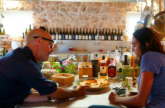 Stanley Tucci sits down with winemaker Arianna Occhipinti at her vineyard in the heart of Vittoria, Sicily.