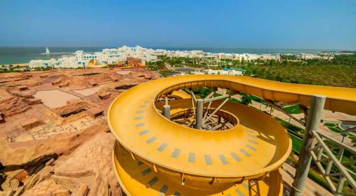 This resort stands as one of the largest in the Middle East.