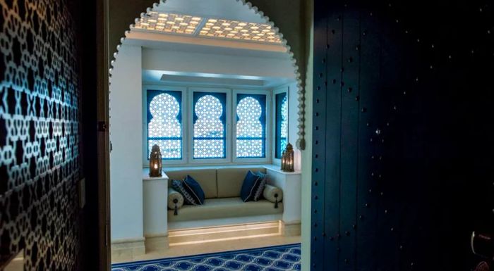 The resort's interiors are designed with traditional Arabesque influences, adding a rich cultural touch to the overall aesthetic.