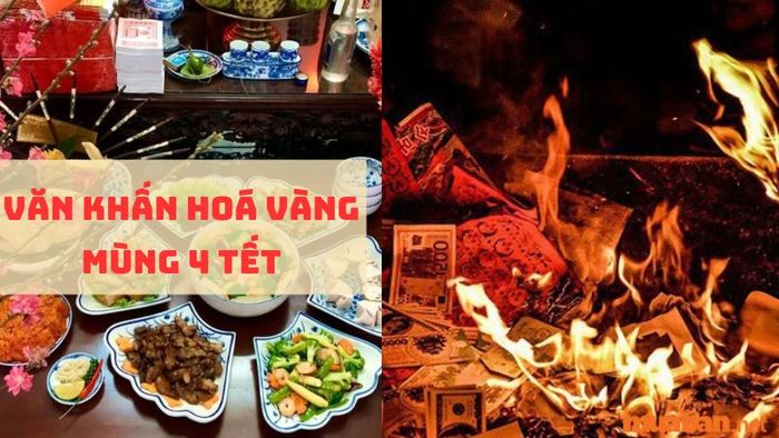 Văn khấn hóa vàng ngày mùng 4 Tết năm Giáp Thìn