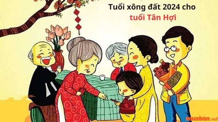 Lựa chọn tuổi xông đất 2024 cho gia chủ tuổi Tân Hợi.