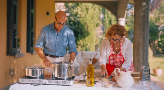 Stanley Tucci gets hands-on with cook Barbara Asioli to learn the art of preparing a traditional Bolognese ragu.