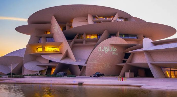 The National Museum of Qatar was designed by renowned architect Jean Nouvel.